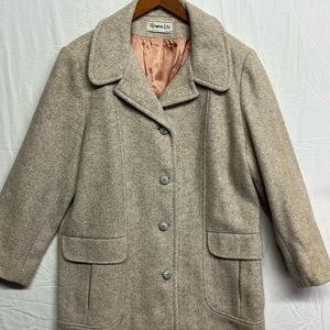 Vintage Herman Kay Womens Wool Coat X-Large Size